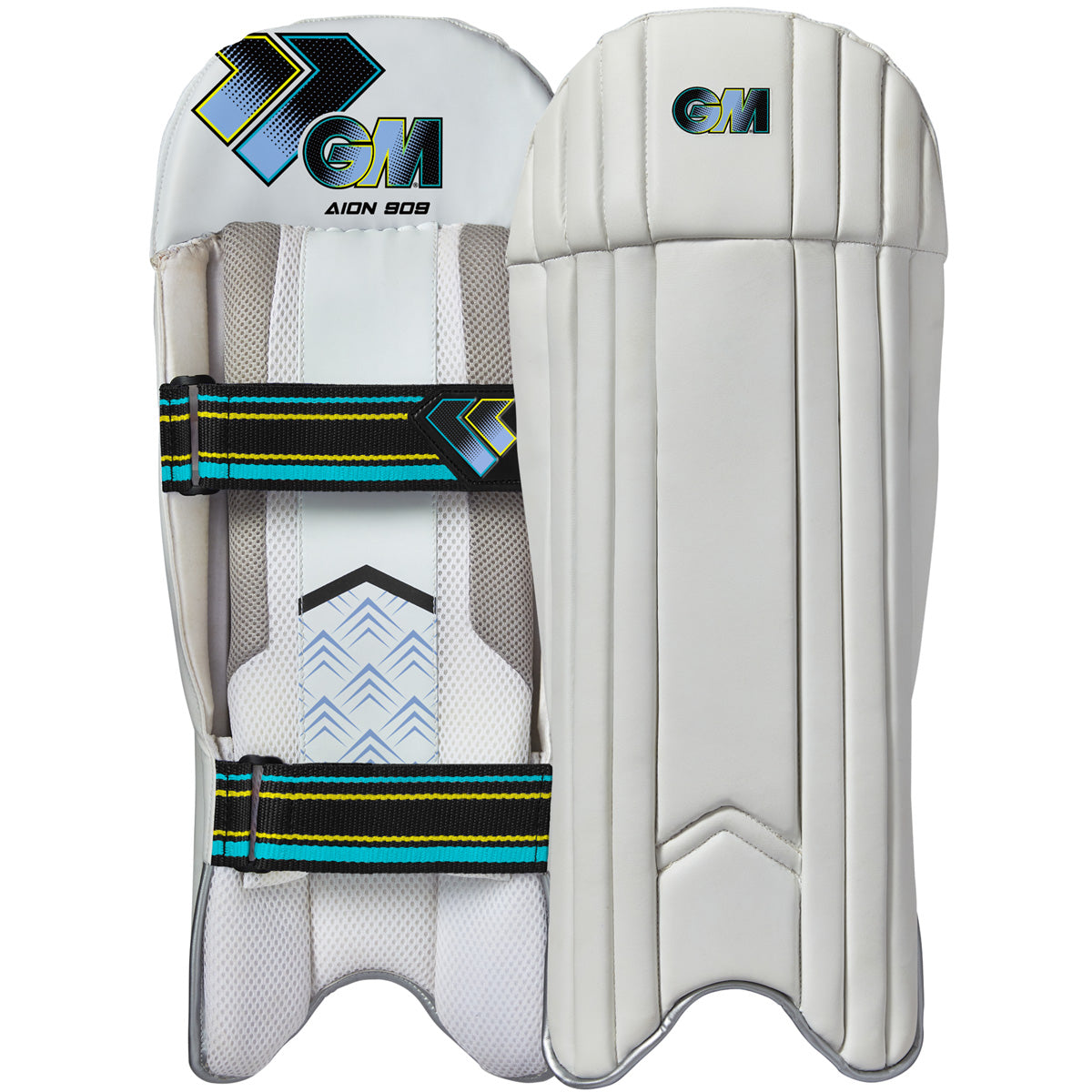 Gunn & Moore Aion 909 Cricket Wicketkeeping Pads - Premium Leather Protection for Wicketkeepers | Ideal for Matches & Training Sessions
