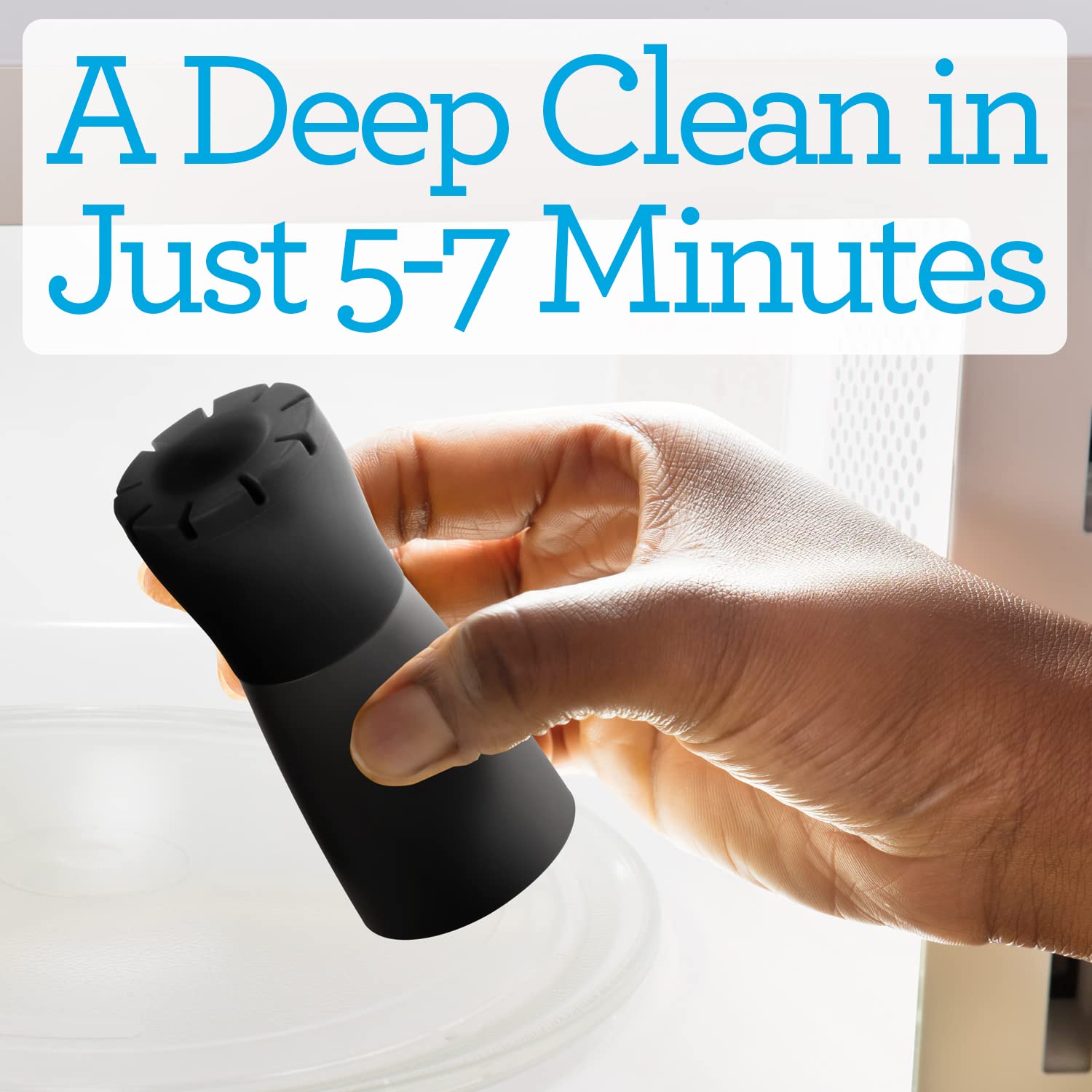 IMPRESA [2 Pack] Black Microwave Steam Cleaner – Effortless Cleaning Device for Microwave & Oven – Remove Grime & Odor with Vinegar & Water – Perfect for Kitchens, Homes & Offices