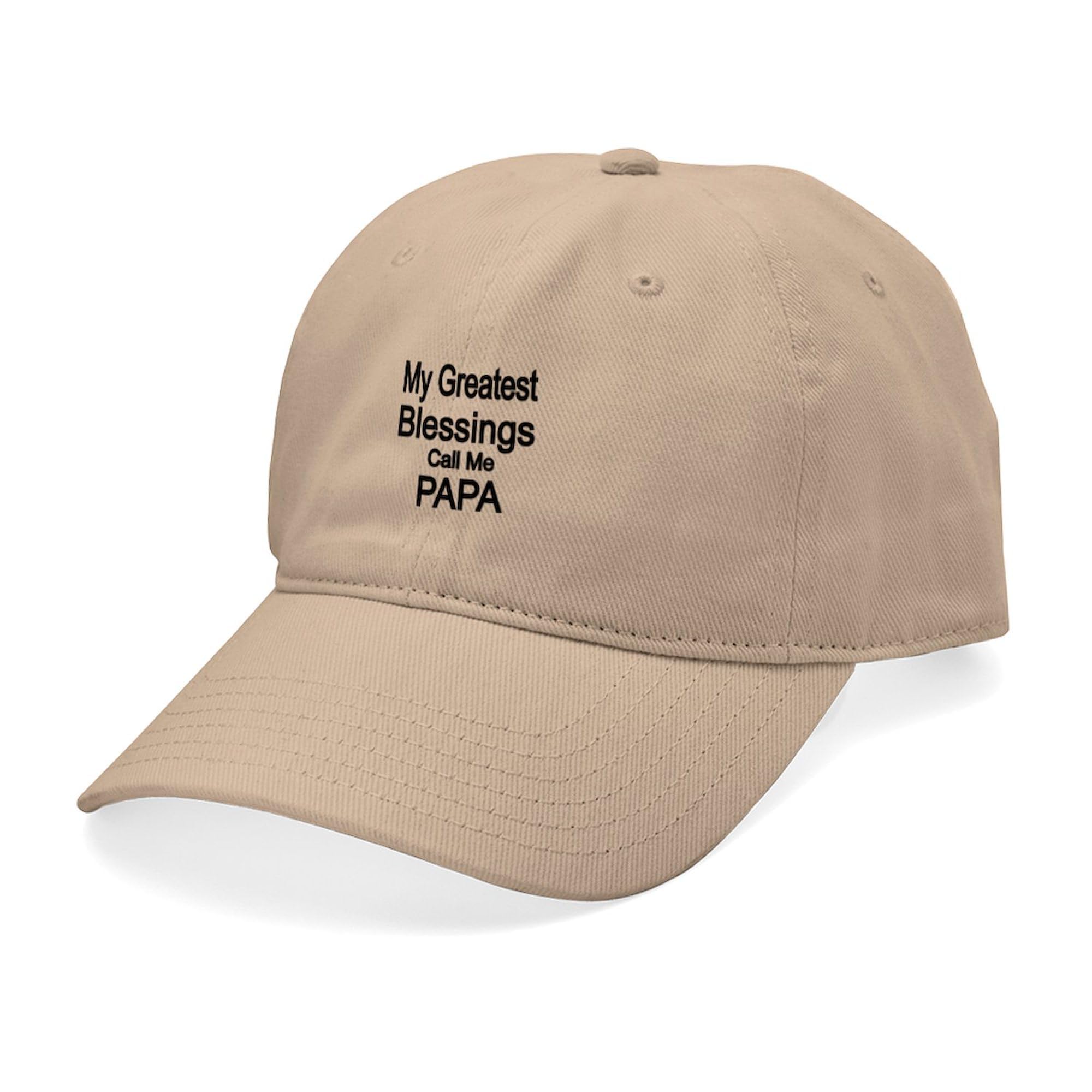 Papa Adjustable Baseball Cap - Oval Design for Outdoor & Casual Wear