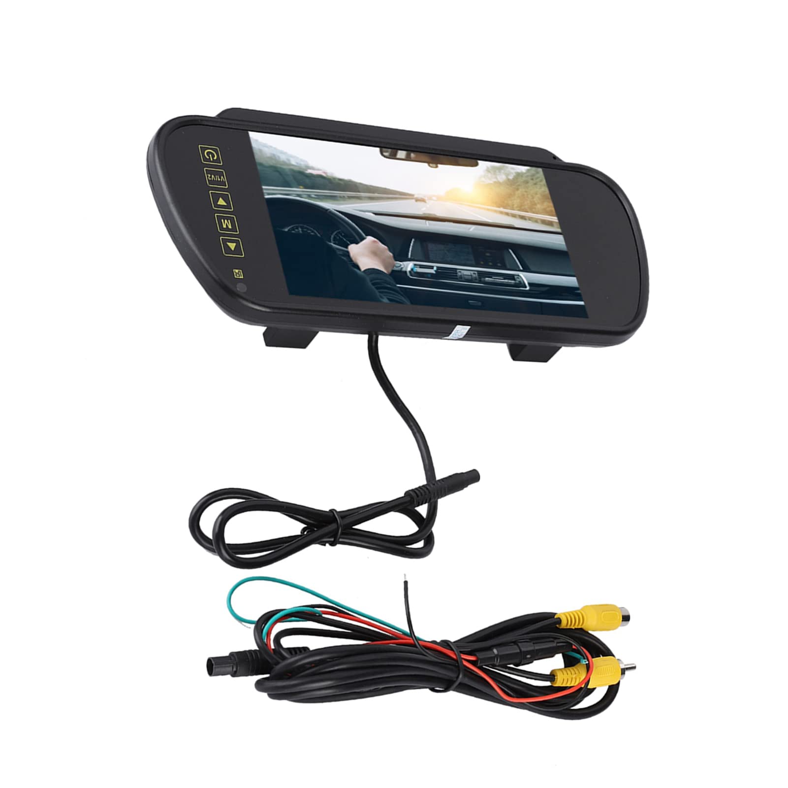 7 Inch Universal Auto Dimming Rearview Mirror Monitor with Bracket - HD Backup Camera Replacement for Cars & Trucks | Enhanced Night Vision, Easy Installation, Improved Driving Safety