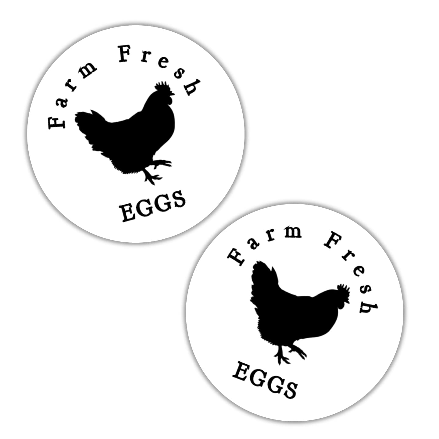 Farm Fresh Eggs Stickers & Labels for Egg Cartons - Perfect for Homegrown, Organic, and Free-Range Chicken Eggs
