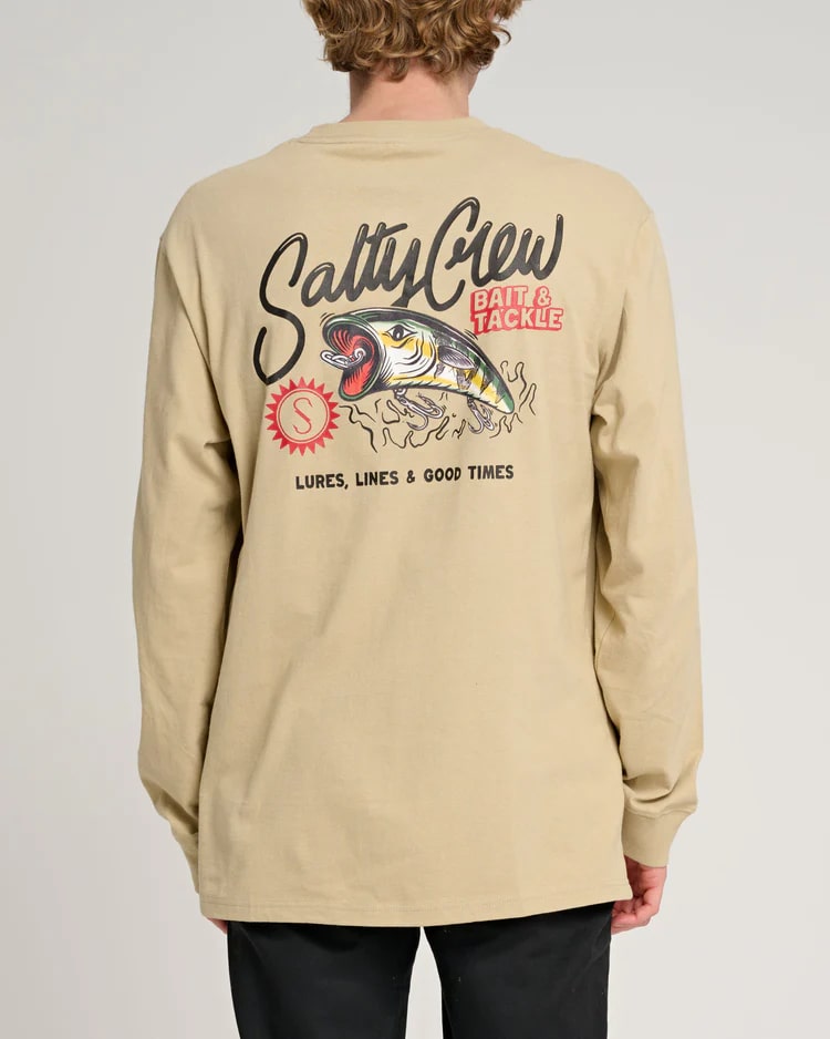 Salty Crew Cast Off Standard Long Sleeve T-Shirt for Men - Comfortable Fishing & Outdoor Activities Shirt