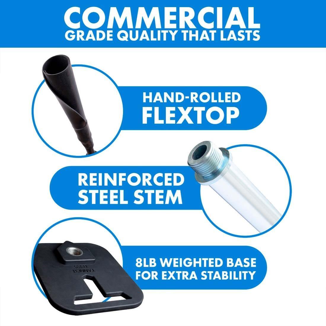 Tanner Tee Pro 26-43 Adjustable Baseball Batting Tee for Adults - Standard Size TTPR001 | Perfect for Baseball Practice, Softball Training & Batting Cage Drills