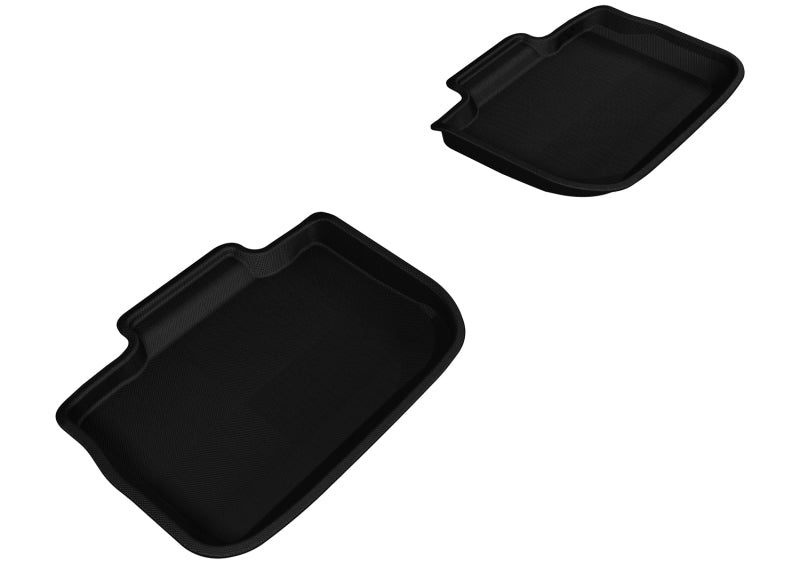 3D MAXpider Kagu Custom Fit 2nd Row Floor Mats for 2011-2020 Dodge Charger/Chrysler 300/300C - All-Weather Protection & Premium Car Accessories (Black) | Perfect for Road Trips, Daily Commutes & Family Protection