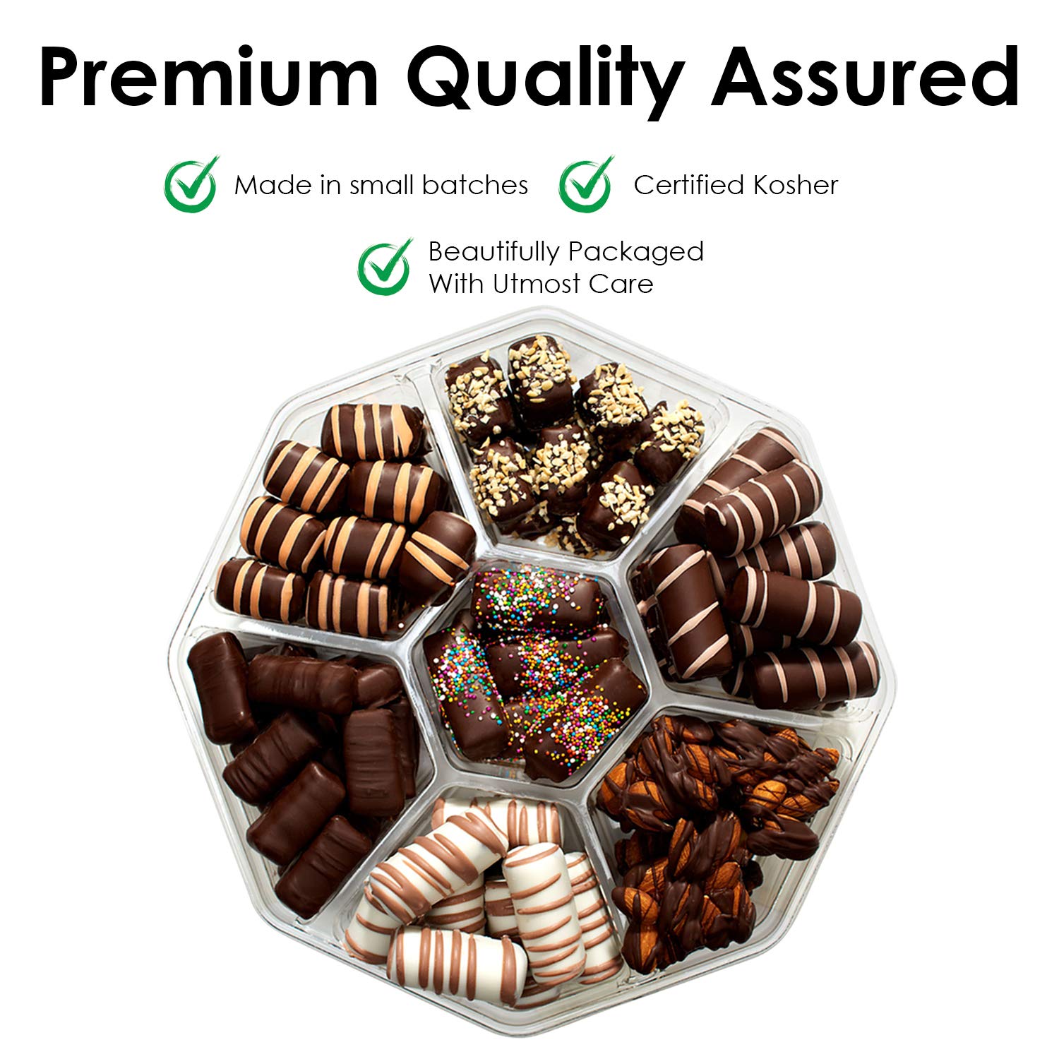 Premium Gourmet Assorted Chocolate Gift Box - Handcrafted Artisan Chocolates, Luxurious Truffles & Melt-in-Your-Mouth Delights (Kosher Pareve, 2-Pack) - Perfect for Valentine's Day, Anniversary Gifts & Corporate Presenting