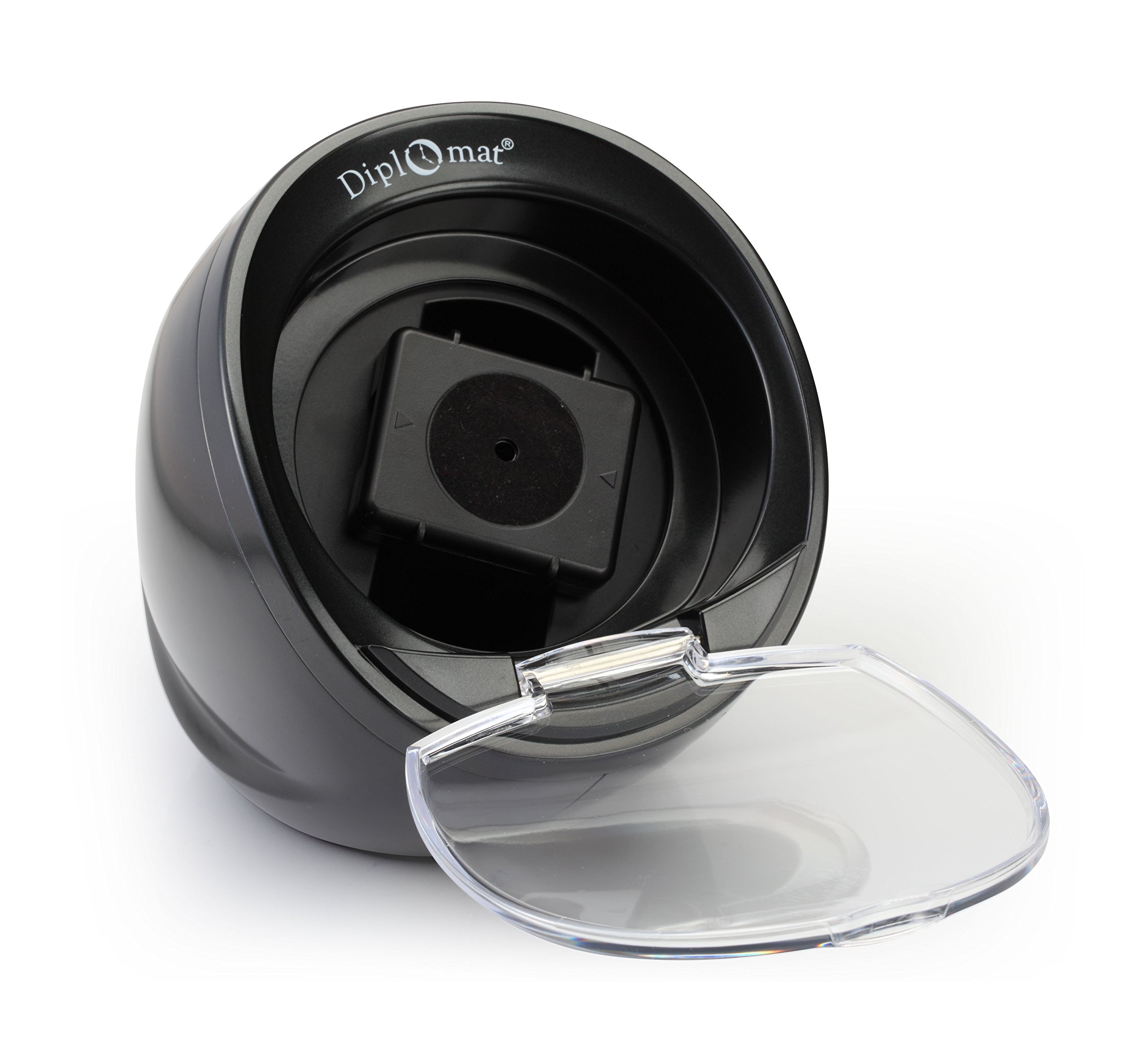 Premium Diplomat Single Watch Winder - Black | Built-in IC Timer | Automatic Watch Storage & Display | Perfect for Watch Collectors & Luxury Timepiece Maintenance