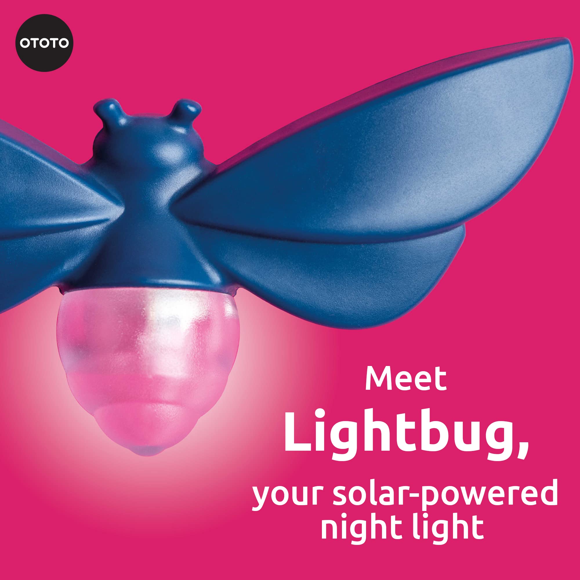 OTOTO Lightbug Night Light - Cute LED Nightlight for Kids, Adults & Baby Rooms - Soft Glow Bedside Lamp for Nursery, Bedroom & Home Decor - Perfect for Sleep, Relaxation & Nighttime Safety