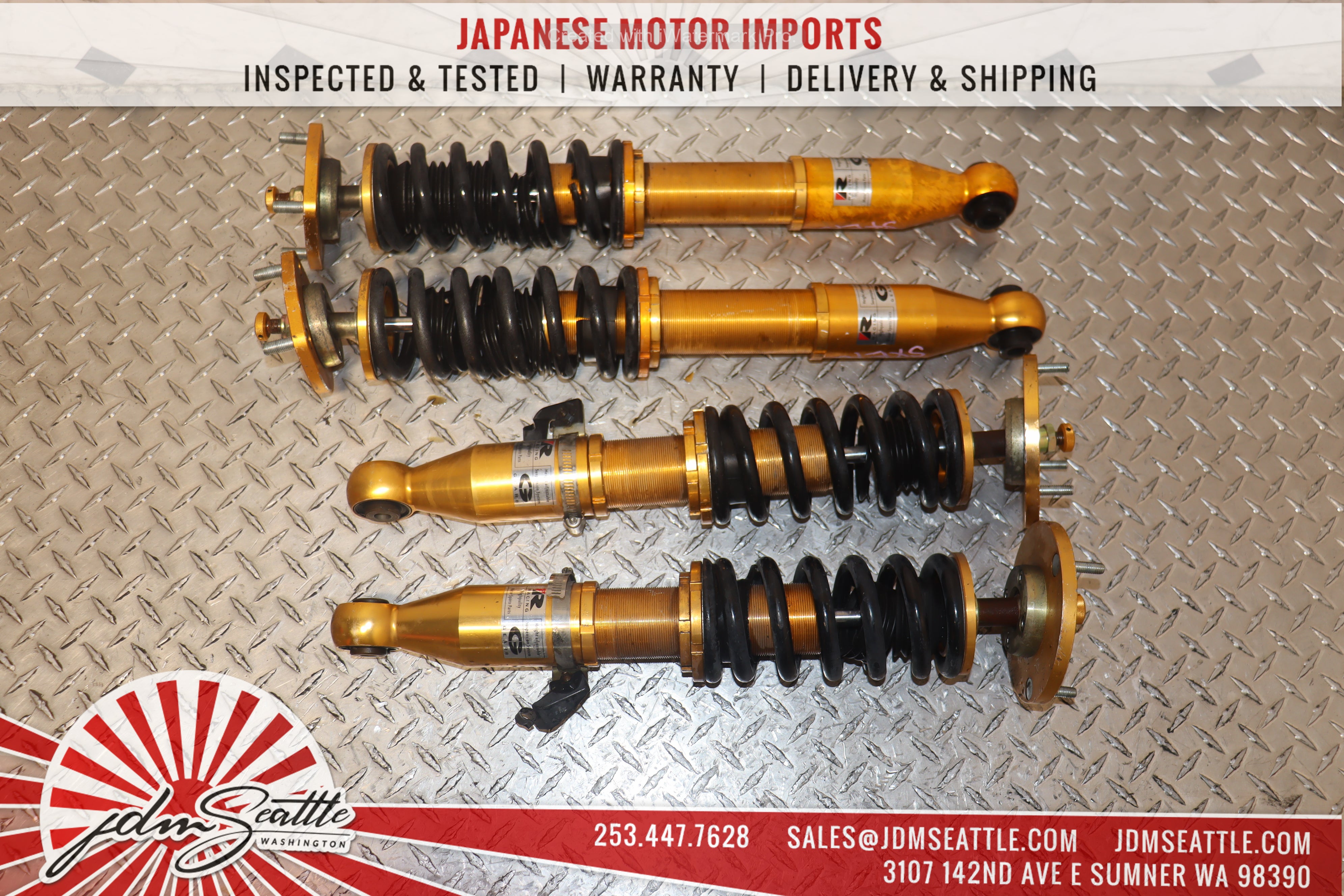 JDM Toyota Altezza SXE10 IS200 IS300 Racing Gear Motorsports Coilovers Set - High-Performance Suspension for Track & Street Racing