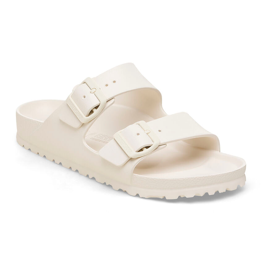 Birkenstock Women's Arizona Eva Essentials Sandal - Lightweight Comfortable Slide Sandals for Women | Eggshell Color | Perfect for Beach, Pool, and Summer Casual Wear