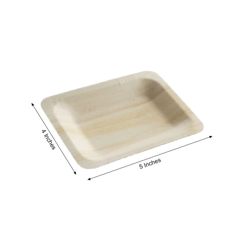 Efavormart 25 Pack - 5 Inch Biodegradable Birchwood Disposable Plates for Salads, Desserts, Parties & Picnics | Eco-Friendly Compostable Dinnerware for Weddings, BBQs & Outdoor Events