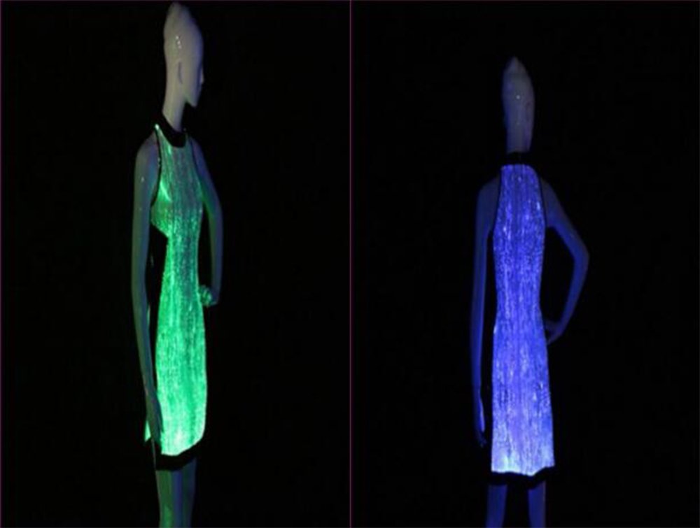 Elegant LED RGB Glow in The Dark Party Dress - Wireless App Controlled, Adjustable Colors & Brightness (XS, White) | Perfect for Birthday Celebrations, Evening Parties, Raves & Special Events