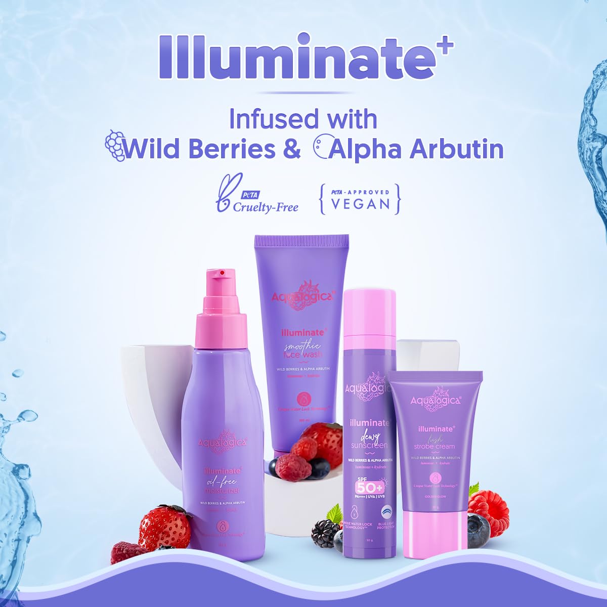 Aqualogica Lightweight Face Moisturizer with Hyaluronic Acid & Alpha Arbutin - Hydrating, Oil-Free Skincare for Men & Women with Oily to Combination Skin (100g) | Perfect for Daily Hydration & Balancing Skin
