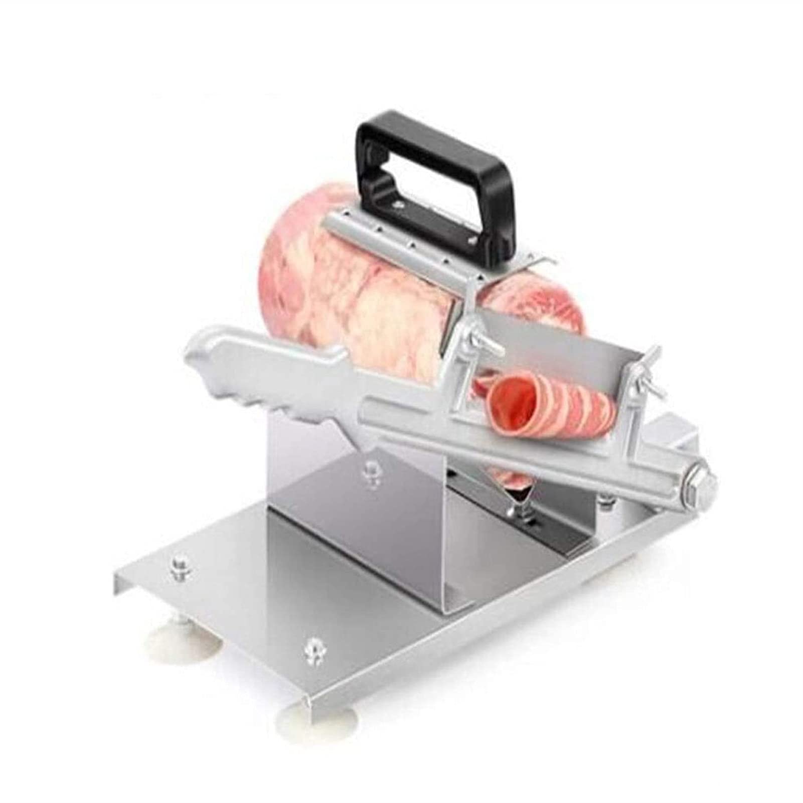 VSDY Manual Frozen Meat Slicer - Stainless Steel Meat Cutter for Beef, Mutton & Food Rolls | Home Kitchen Slicing Machine for Hot Pot, Shabu Shabu, Korean BBQ | Perfect for Meal Prep & Party Cooking