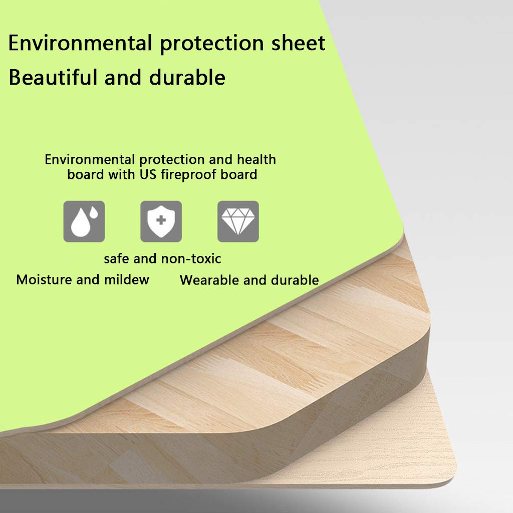 Portable Folding Lap Desk for Laptop - Adjustable Standing Desk for Bed, Sofa & Floor - Lightweight Breakfast Tray & Coffee Table - Notebook Stand & Reading Holder for Kids & Adults - Green (60x40cm) - Perfect for Home Office, Dorm Room & Small Spaces