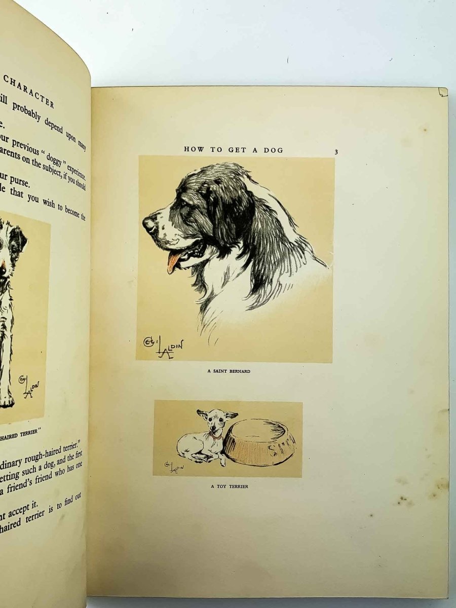 Aldin, Cecil - Dogs of Character (Signed Edition) - Collectible Vintage Book for Dog Lovers & Art Enthusiasts - Perfect Gift for Pet Owners & Book Collectors