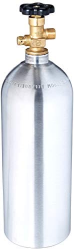 5 lb Aluminum CO2 Air Tank for Paintball, Homebrewing & Aquariums - Portable Refillable Cylinder for Beverage Dispensing, Inflating & More