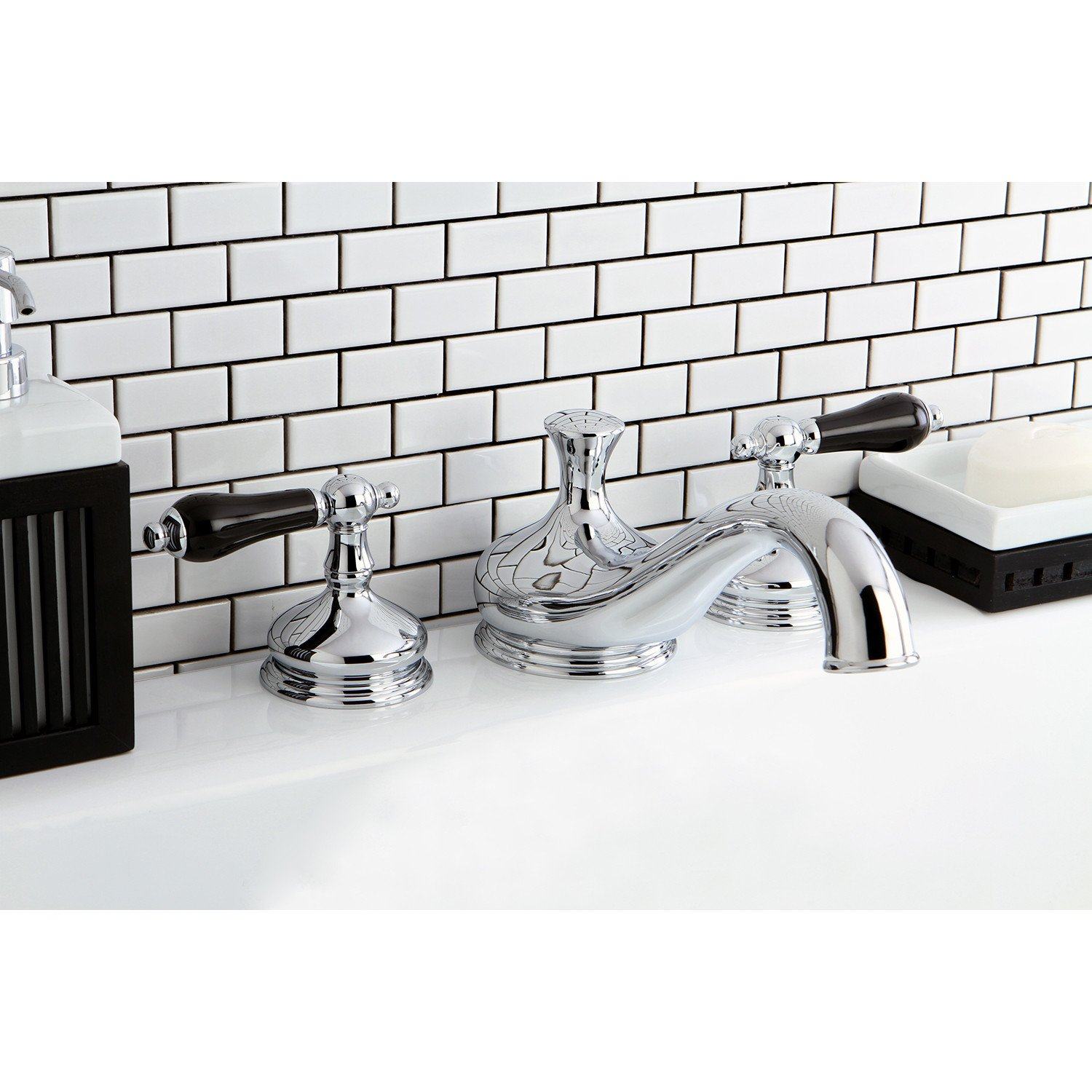 Duchess Two-Handle 3-Hole Deck Mount Roman Tub Faucet - Elegant Bathroom Fixture for Spa-Like Relaxation