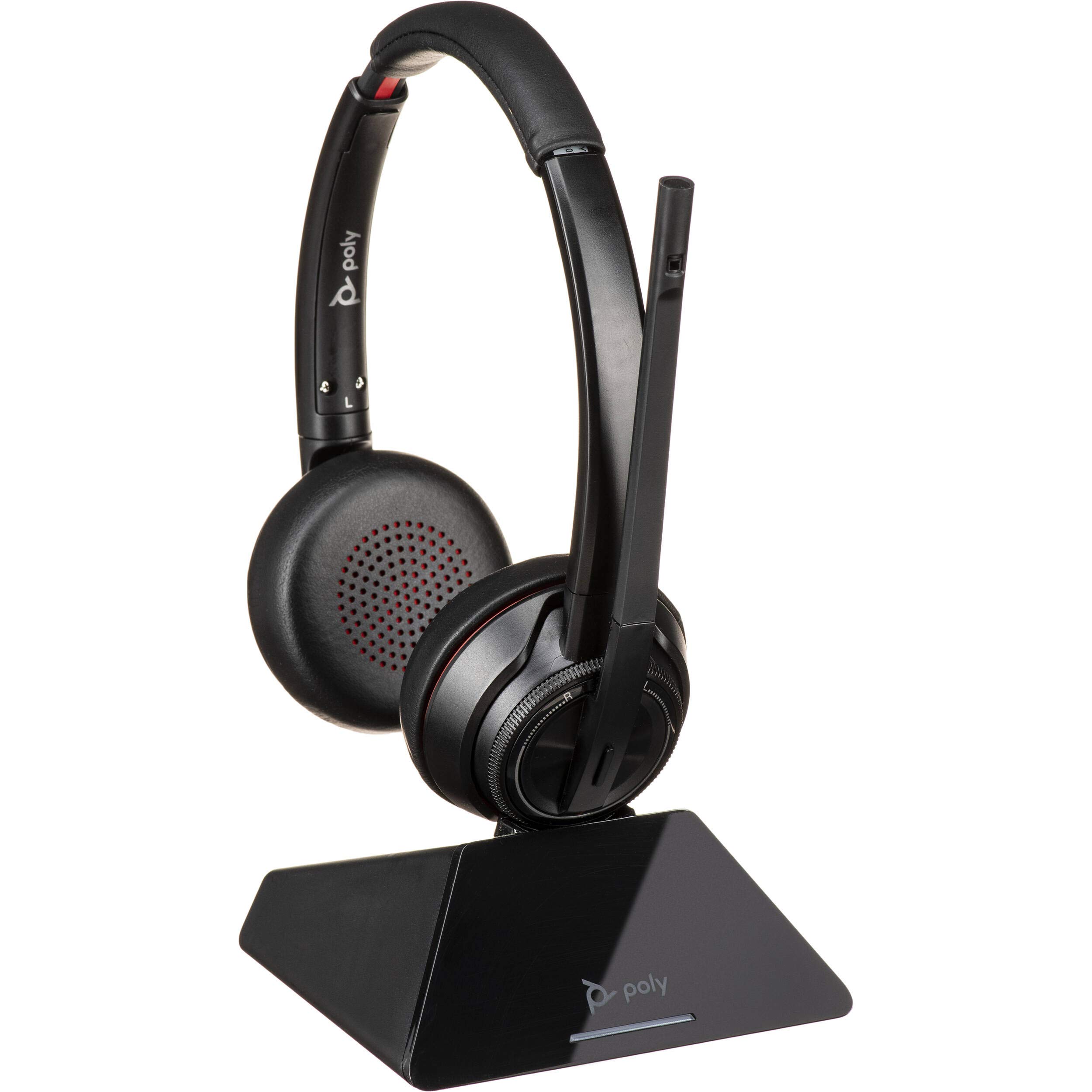 Poly Savi 8220 UC DECT Wireless Headset System - USB-A Computer Headset for Clear Calls | Perfect for Remote Work, Office Meetings & Customer Service