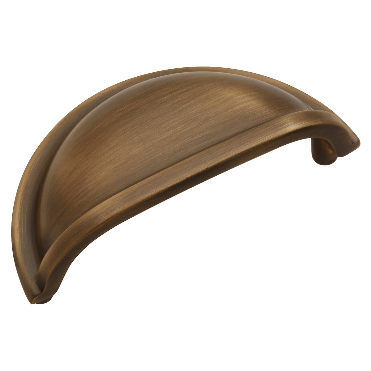 Hickory Hardware 1 Pack Solid Core Kitchen Cabinet Pulls - Luxury Cabinet Handles for Doors & Dresser Drawers (3 Inch Hole Center, Satin Dover, Power & Beauty Collection) - Perfect for Modern Kitchens, Bathrooms & Furniture Upgrades