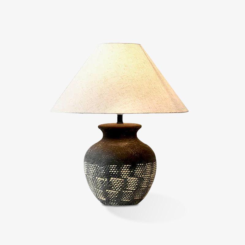 Ansel Ceramic Table Lamp - Modern Home Decor, Bedside & Living Room Lighting - Stylish & Energy-Efficient LED Lamp for Bedroom, Office, or Study