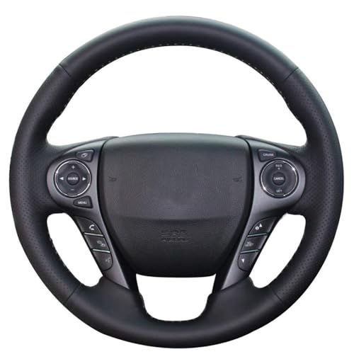 Black Leather, Light Grey Thread
