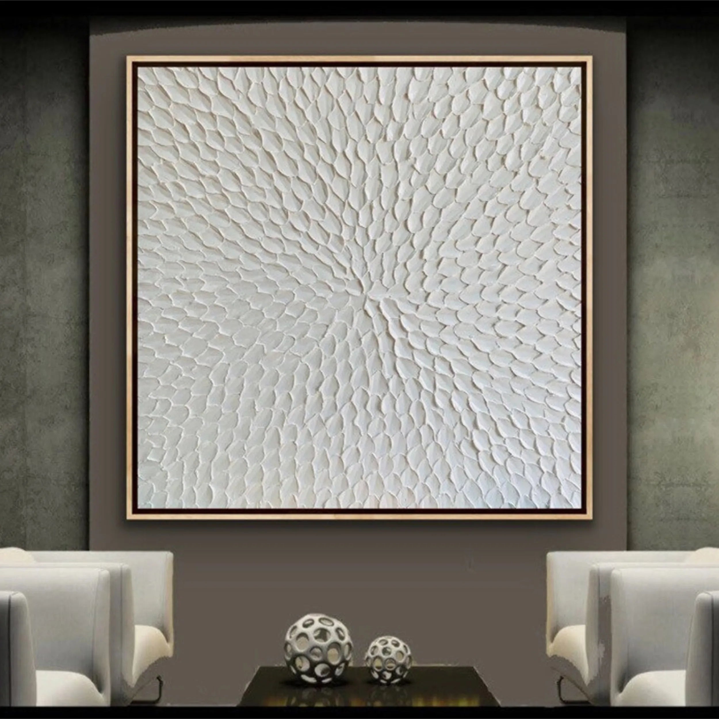 Flower and Tree Painting #FT077 - Handmade Canvas Artwork for Home & Office Decor | Perfect for Living Room, Bedroom, and Office Wall Decoration