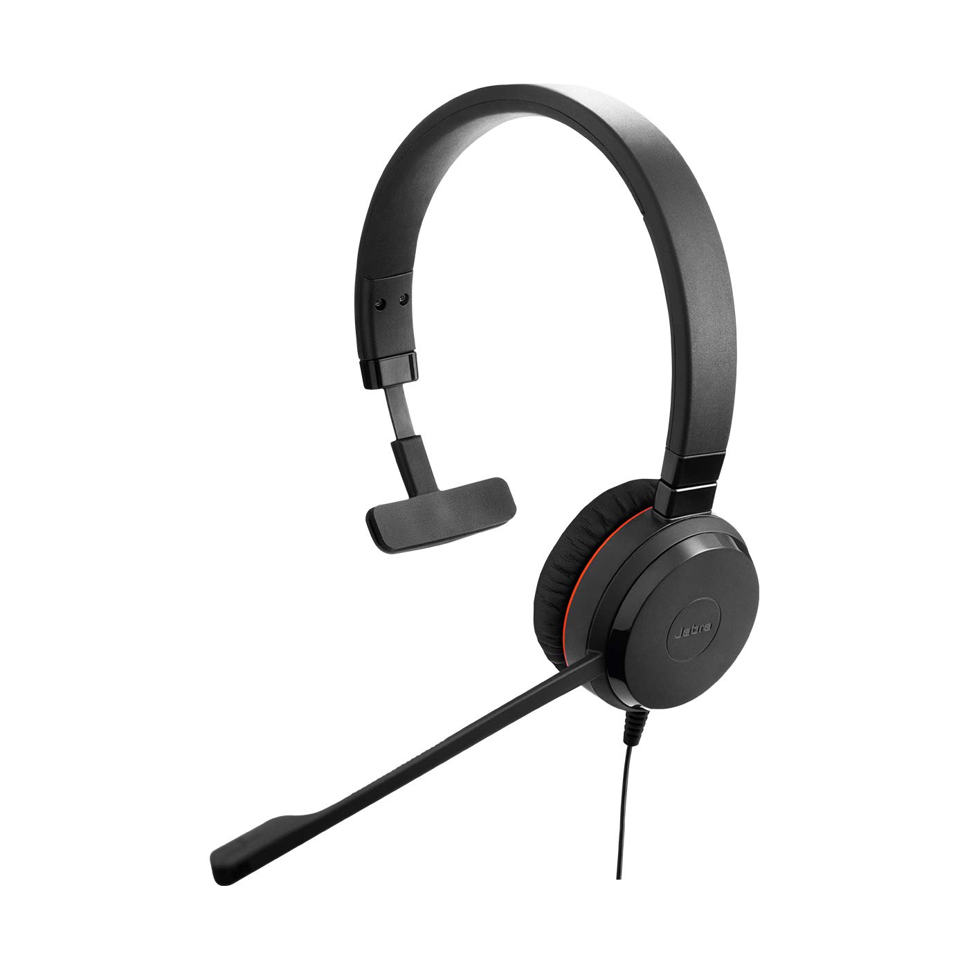 Jabra Evolve 30 II UC-Optimized Wired Mono Headset with Noise-Canceling Mic - Premium Sound for Calls & Music - 3.5mm Jack/USB Connectivity - All-Day Comfort Office Headset for Remote Work & Video Conferencing