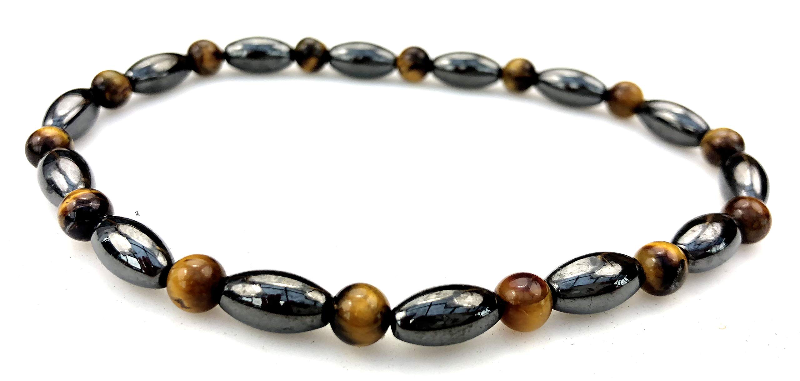 Purple Whale Hematite & Obsidian Stone Triple Protection Anklet for Women & Men - Adjustable Beaded Ankle Bracelet for Anxiety Relief, Spiritual Protection & Positive Energy - 9.5 Inches (Set of 2) - Perfect for Meditation, Yoga & Everyday Wear