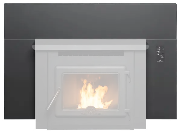 True North TN40 Oversized Pellet Stove Surround - Fireplace Insert for Cozy Home Heating & Rustic Decor - Perfect for Living Rooms, Cabins & Winter Warmth