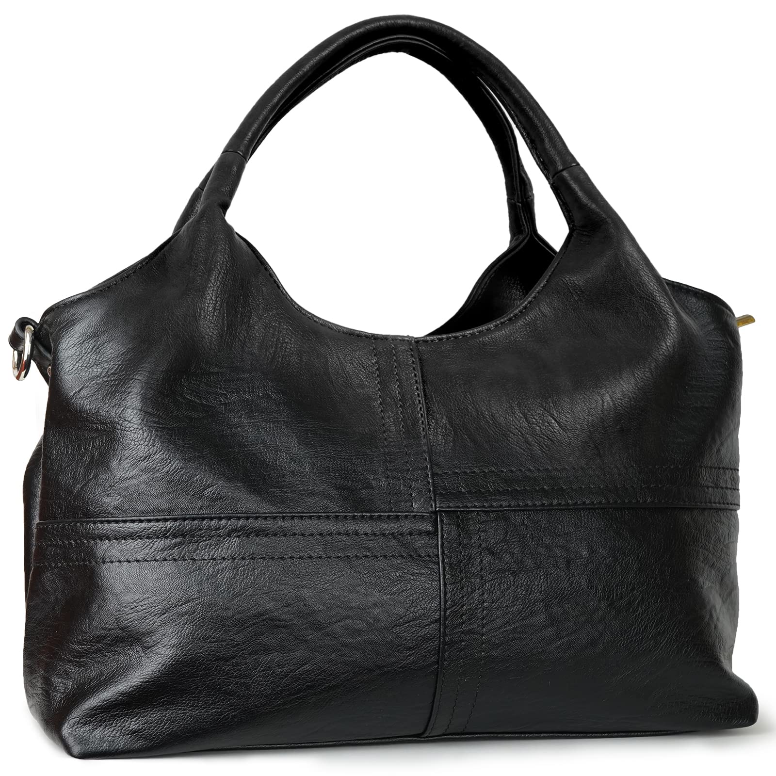 KOGTLA Women's Vegan Leather Shoulder Bag - Top Handle Crossbody Tote Satchel Hobo Purse for Work, Travel & Everyday Use