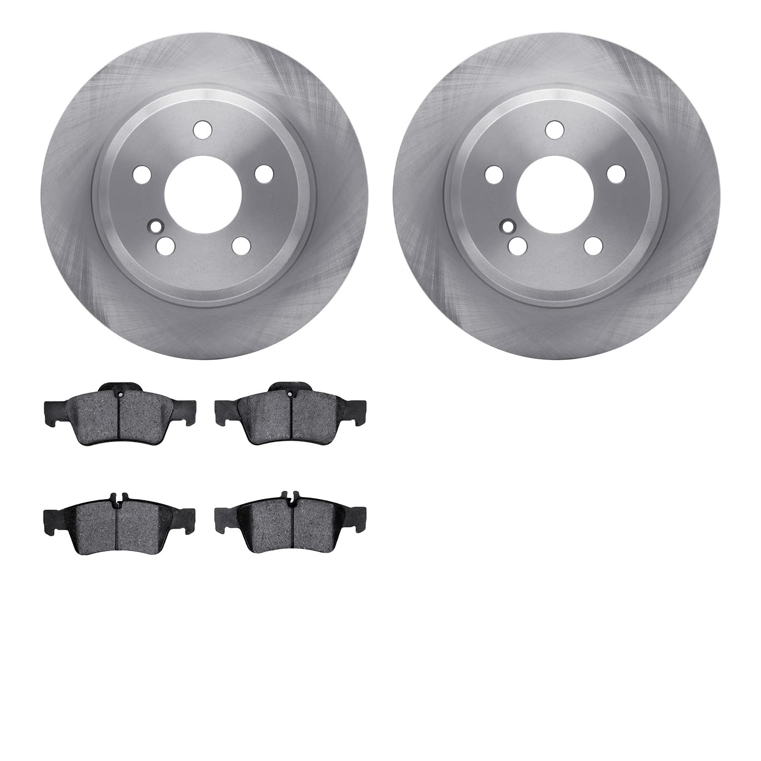 Dynamic Friction Company Rear Brake Pads and Rotors Kit - 5000 Euro Ceramic Brake System for Cars & Trucks | High-Performance Automotive Replacement | Perfect for Daily Commuting & Heavy-Duty Driving