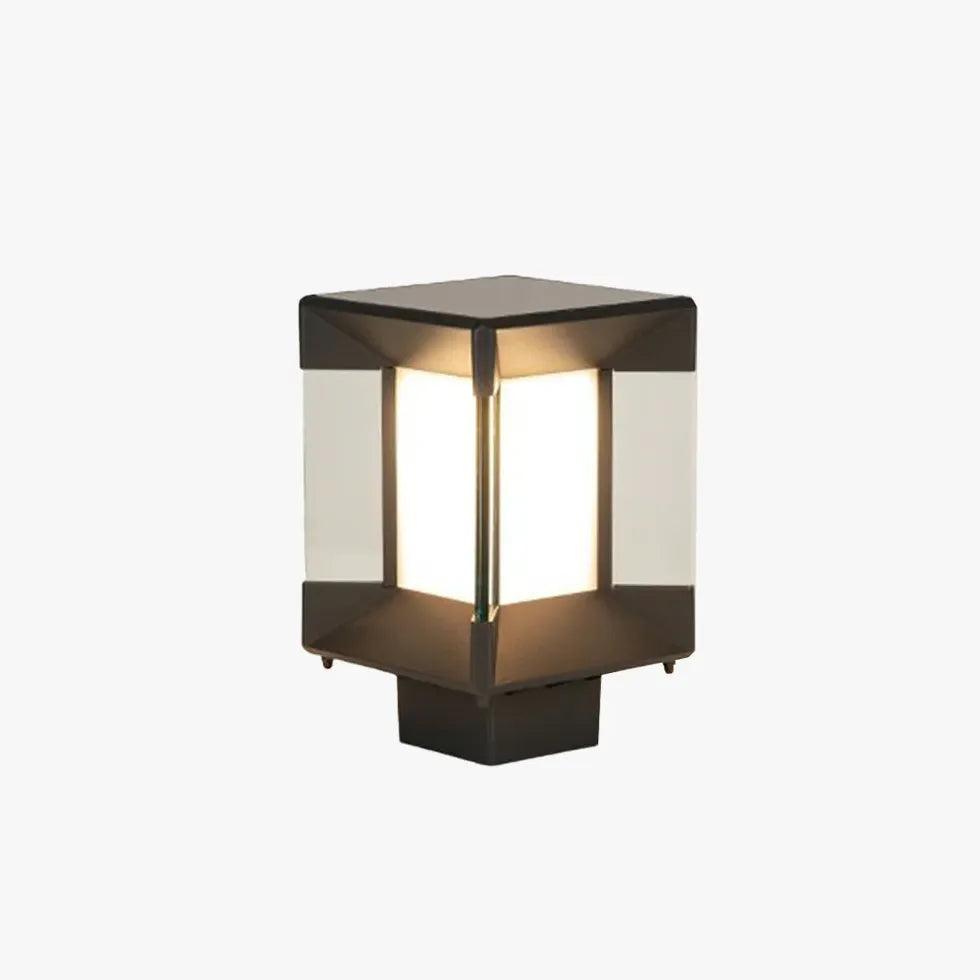 Solar Powered Outdoor Square Pillar Lights - Waterproof LED Landscape Lighting for Garden, Pathway, and Driveway - Energy Efficient & Weather Resistant