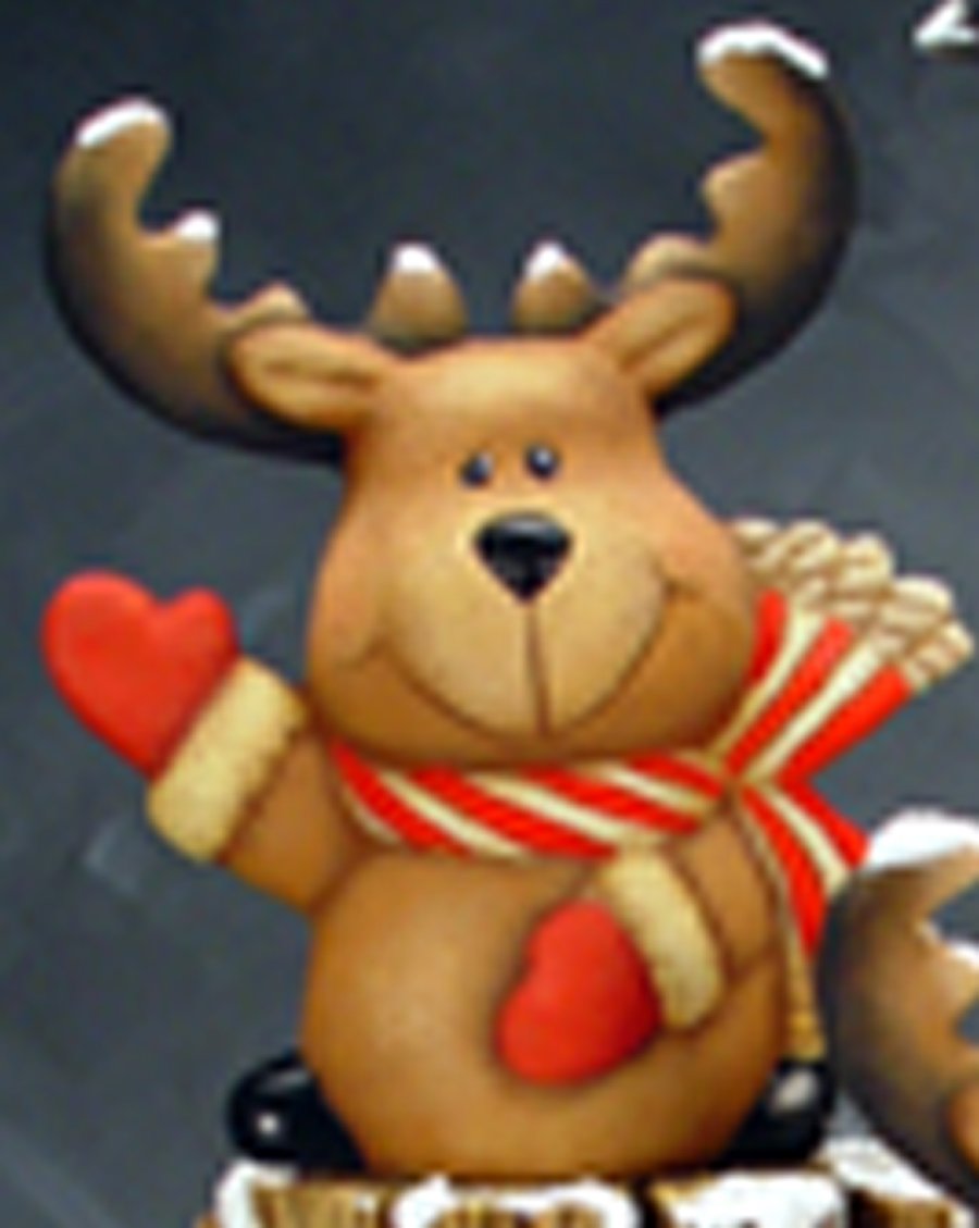 Comet Reindeer 7-inch Ceramic Bisque Unpainted Ornament - DIY Christmas Craft Project for Kids & Adults - Perfect for Holiday Decorations, Gift Painting Parties & Classroom Activities