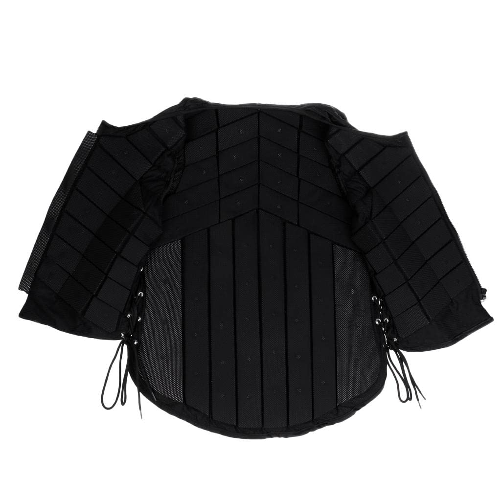 Menolana Equestrian Safety Vest for Adults & Kids - Horse Riding Protective Gear for Eventing, Jumping & Training - Adjustable Body Protector for Men & Women (Black) - Ideal for Show Jumping, Cross-Country & Riding Lessons