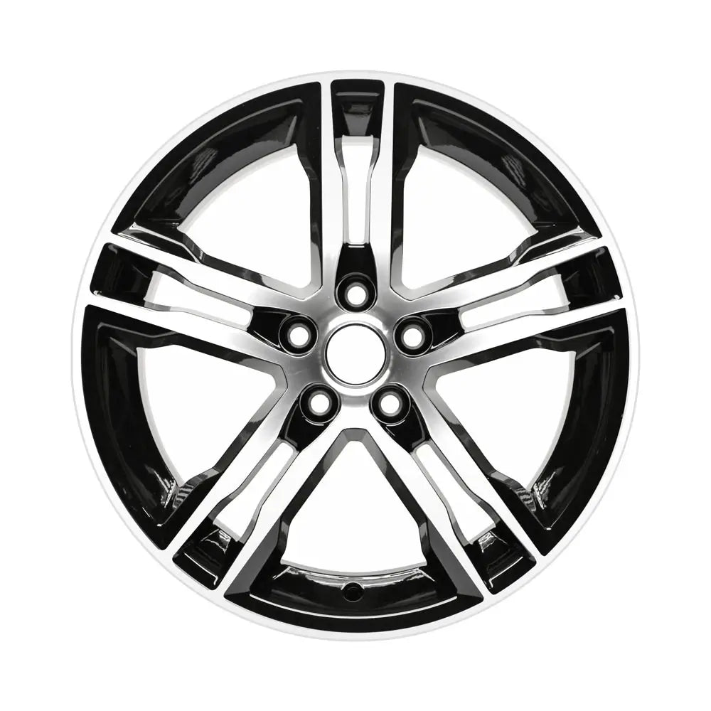 18 Inch Ford Focus Replacement Wheel - Machined Black Replica Rim (Part #10015) | Perfect for Car Upgrades & Customization