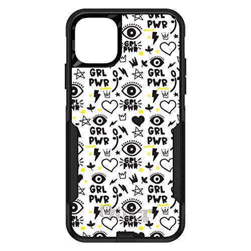 Girl Power - GRL PWR - Yellow Black On Black Case