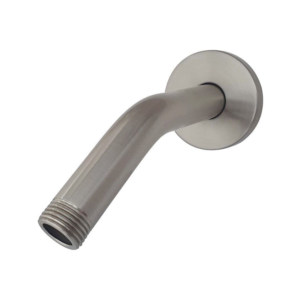 Kingston Brass K151K1 Aquaelements 6-Inch Shower Arm with Flange - Durable Chrome Finish for Bathroom & Shower Installation - Perfect for Modern Home Renovations