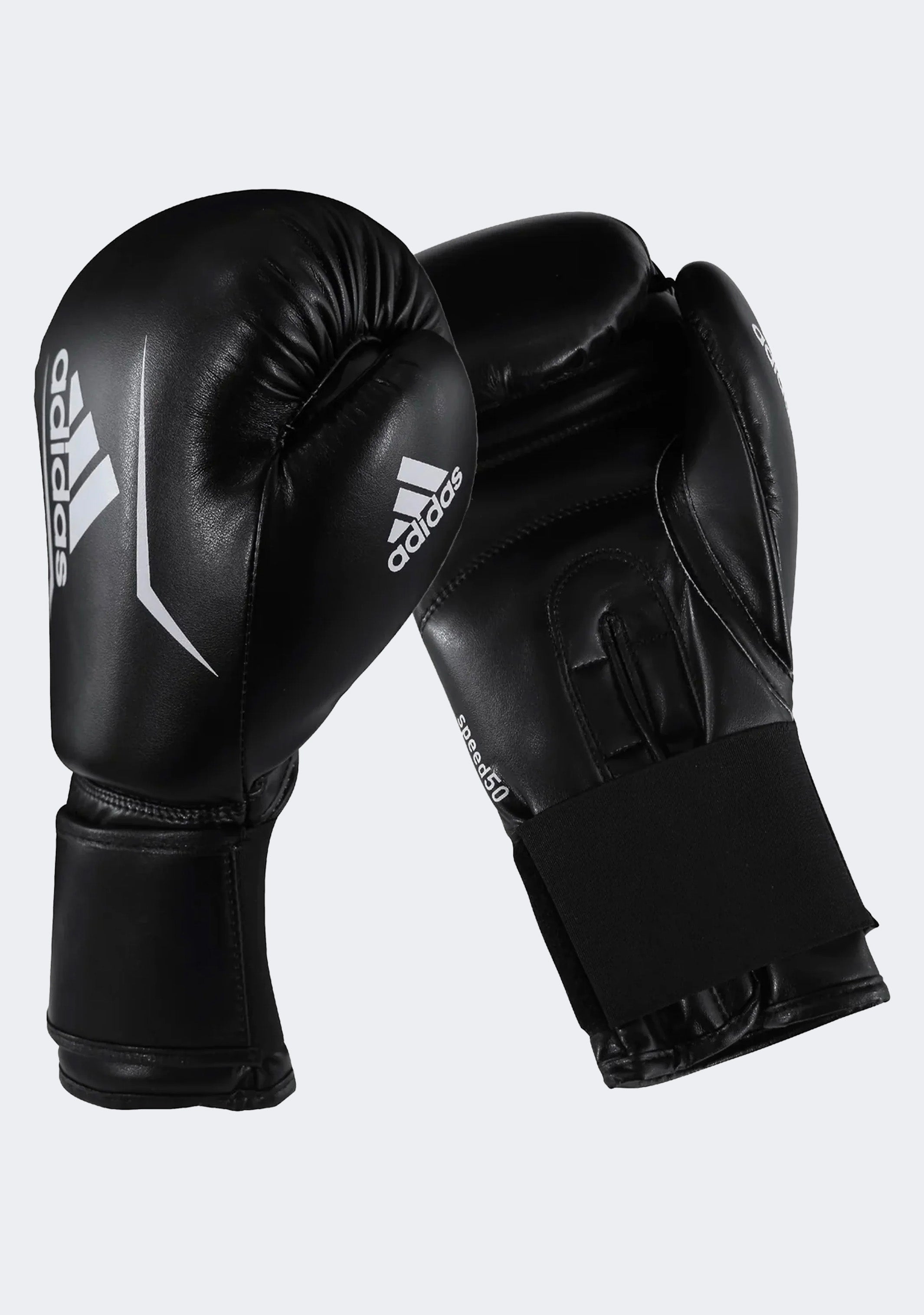 Adidas Speed 50 Boxing Gloves for Men & Women - 16oz Professional Training Gloves - Black - Perfect for Boxing, MMA, Kickboxing & Fitness Training