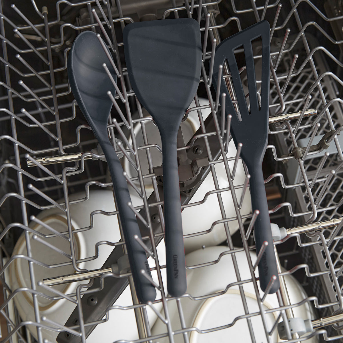 Premium Platinum Silicone Kitchen Tongs - Heat Resistant & Non-Slip Grip (Gray) - Perfect for Grilling, Cooking, Serving & Salad Tossing