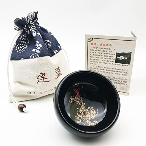 Black with Golden Dragon+Bag