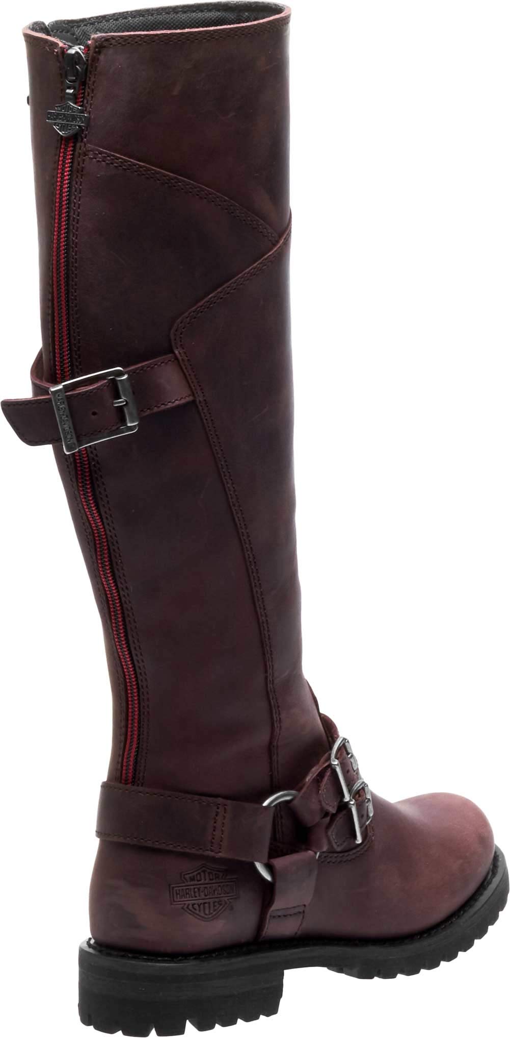 Harley-Davidson Women's Lomita Motorcycle Boots - Black Leather Riding Boots for Women - Comfortable & Durable Biker Boots for Motorcycle Riding & Outdoor Adventures