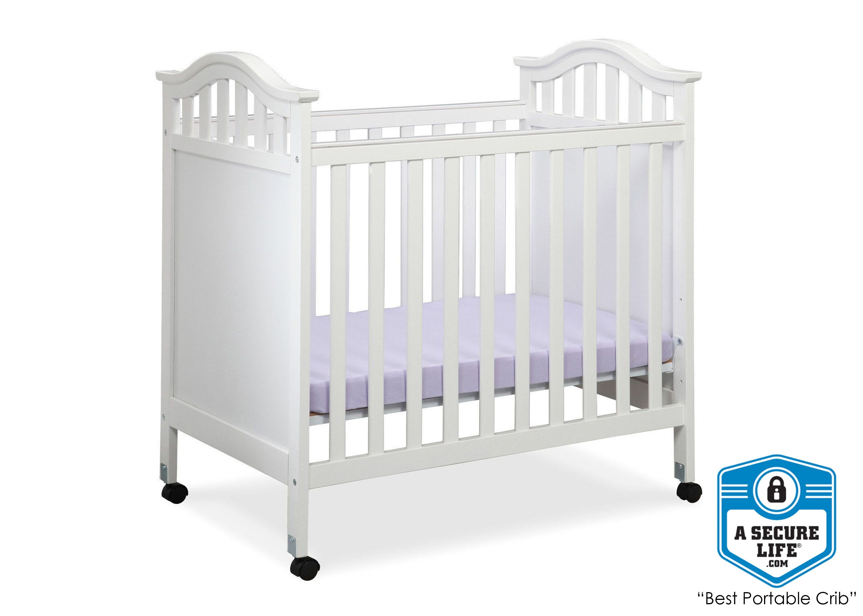 Bella Cozy Portable Crib - Lightweight Travel Baby Bed with Breathable Mesh Sides for Home, Nursery & On-The-Go Use