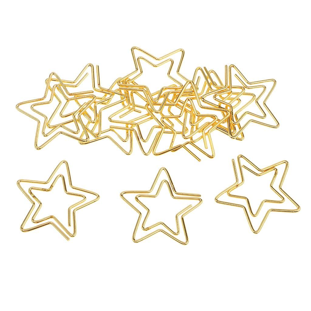 120-Piece Star Shaped Paper Clips - Colorful Small Bookmark Clips for Office, School, and Home Organization - Perfect for DIY Crafts, Scrapbooking, and Gift Wrapping