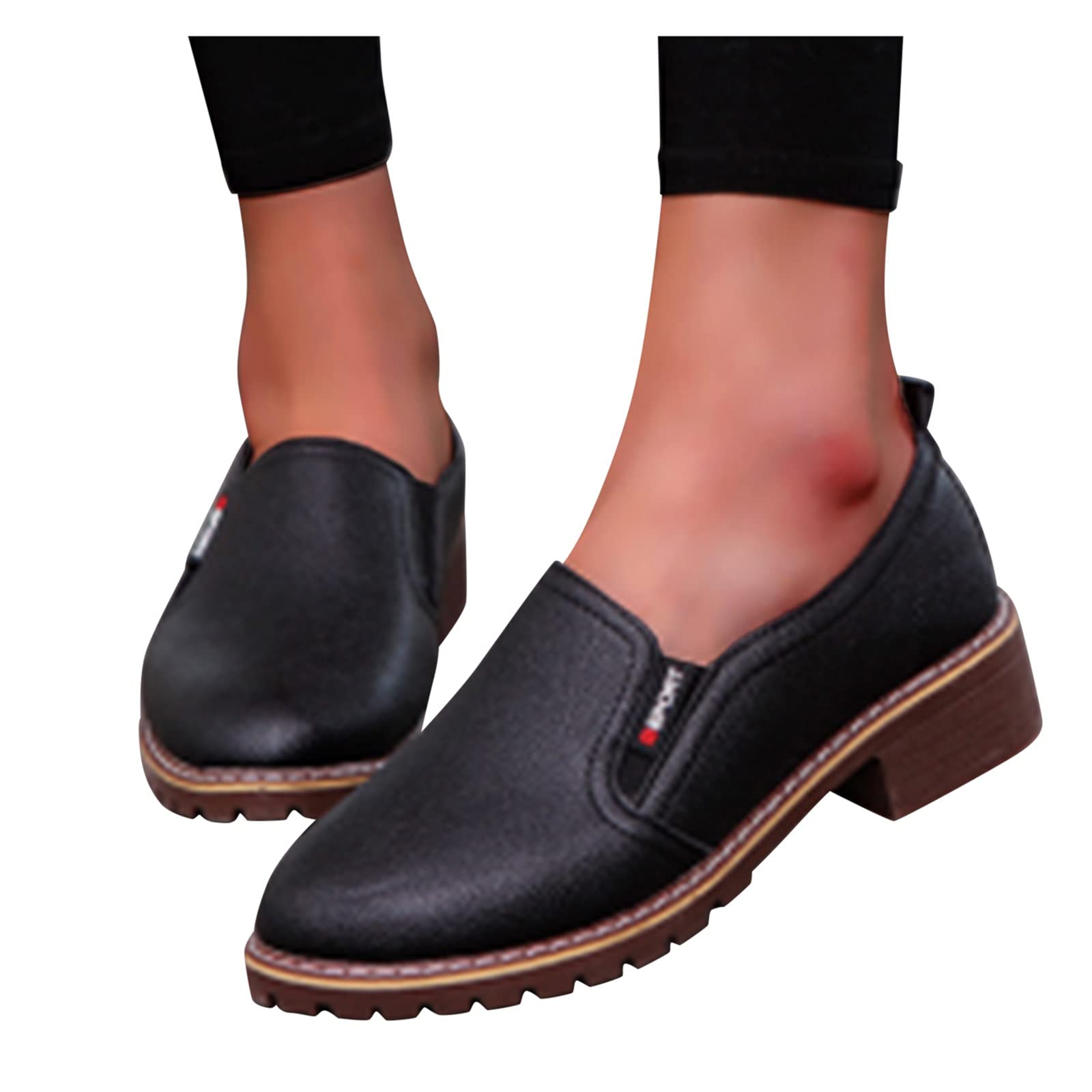 Women's Casual Comfortable Soft Leather Loafers - Business Oxford Shoes for Women - Lightweight Slip-On Boat Shoes for Driving & Outdoor Wear - Perfect for Office, Travel & Daily Use