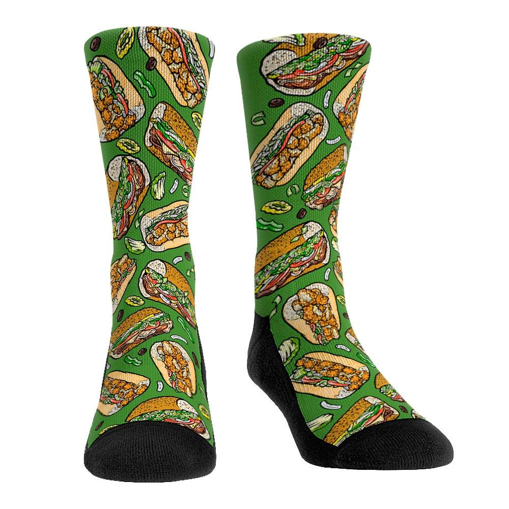 Funny Food Themed Novelty Socks - Premium Comfortable Cotton Crew Socks for Men & Women - Perfect for Gifts, Costume Parties, and Casual Wear