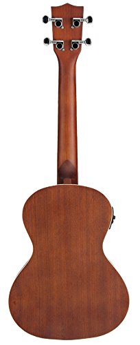 Kala KA-TE Mahogany Tenor Acoustic-Electric Ukulele Bundle with Gig Bag, Tuner, DVD & Polishing Cloth - Perfect for Beginners, Performances & Travel