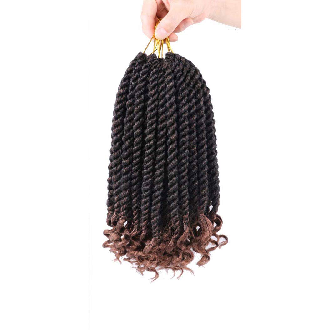 6 Pack Havana Twist Crochet Hair 12 Inch - Senegalese Twist Crochet Braids for Black Women - T30 Jumbo Braiding Hair Extensions for Natural Protective Styles (Great for Daily Wear, Parties & Special Occasions)