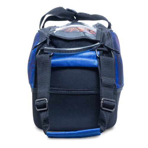 Hammer Black Widow Triple Tote Blue Dyesub Bowling Bag - Premium 3-Ball Bowling Tote with Durable Construction - Perfect for League Play & Tournament Bowling