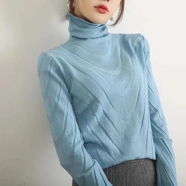 Cozy Women's Turtleneck Sweater - Soft Winter Knit Pullover for Cold Weather, Layering & Casual Outfits | Perfect for Office, Date Night & Holiday Gatherings