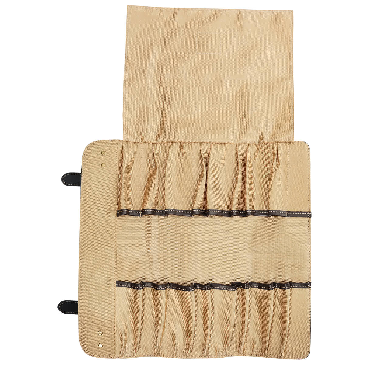 Professional Leather Knife Roll Bag for Chefs - 12 Slot Knife Storage Case with Padded Protection - Perfect for Culinary Students, Home Cooks & Professional Chefs - Ideal for Kitchen, Travel & Cooking Classes
